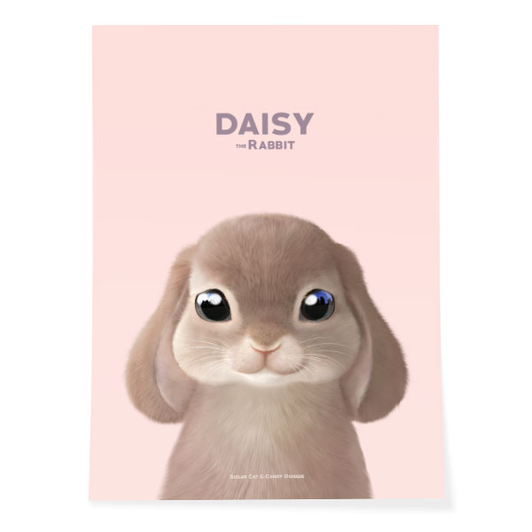 Daisy the Rabbit Art Poster