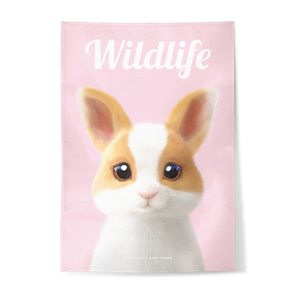 Luna the Dutch Rabbit Magazine Fabric Poster