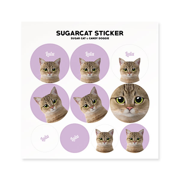 Lulu the Tabby cat Sticker