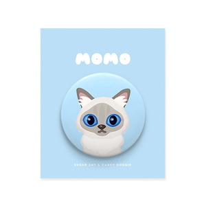 Momo Character Pin Button