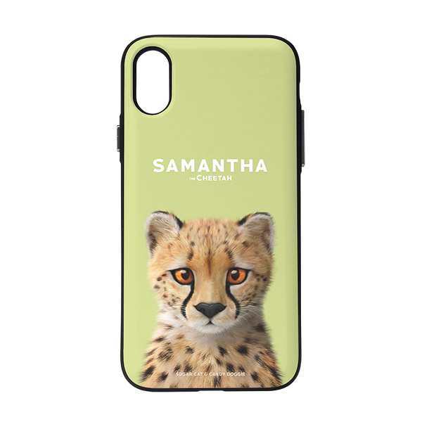 Samantha the Cheetah Door Bumper Case for Galaxy S9+