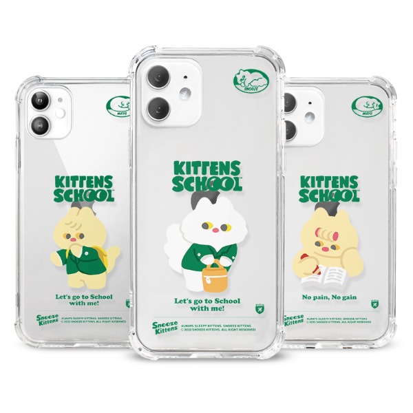 Snooze Kittens® Kittens School Shockproof Jelly Case 6 types