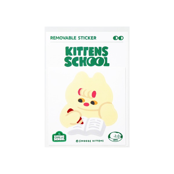Snooze Kittens® Kittens School Mayu Study Removable Sticker