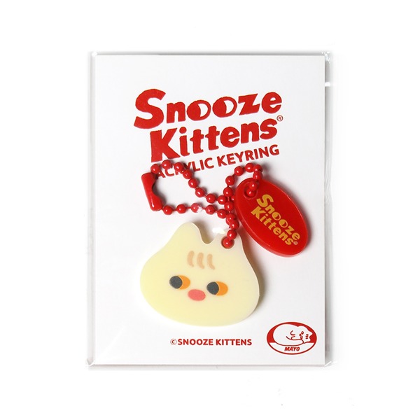 Snooze Kittens® Mayo Face Acrylic Keyring