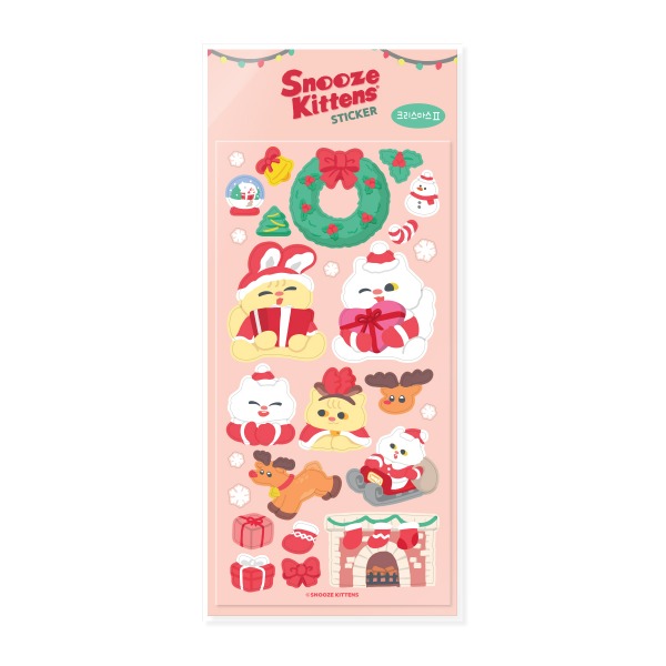 Snooze Kittens® Christmas II Sticker