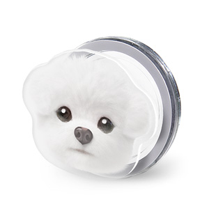 Louis the Bichon Frise Face Acrylic Magnet Tok (for MagSafe)