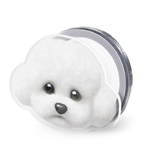 Ogu the Bichon Face Acrylic Magnet Tok (for MagSafe)