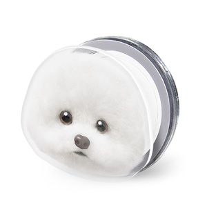 Dongle the Bichon Face Acrylic Magnet Tok (for MagSafe)