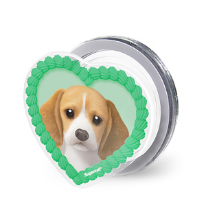 Bagel the Beagle MyHeart Acrylic Magnet Tok (for MagSafe)