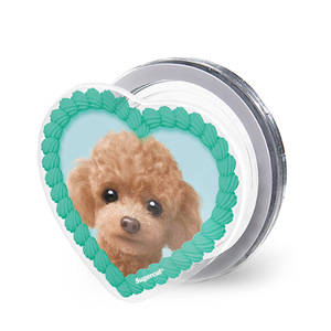 Ruffy the Poodle MyHeart Acrylic Magnet Tok (for MagSafe)
