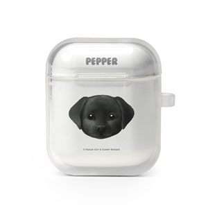 Pepper the Labrador Retriever Face AirPod TPU Case