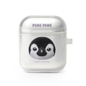Peng Peng the Baby Penguin Face AirPod TPU Case