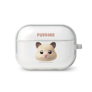 Pudding the Hamster Face AirPod Pro TPU Case