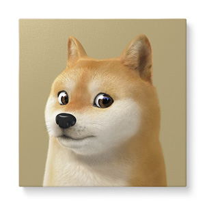Doge the Shiba Inu (GOLD ver.) Art Canvas