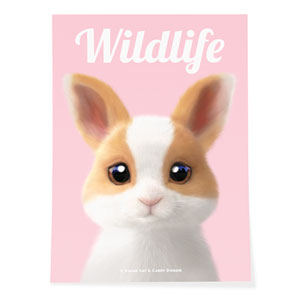 Luna the Dutch Rabbit Magazine Art Poster