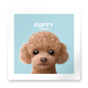 Ruffy the Poodle Art Print