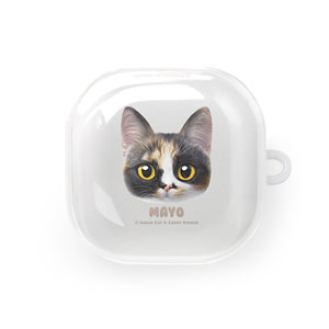 Mayo the Tricolor cat Face Buds Pro/Live TPU Case