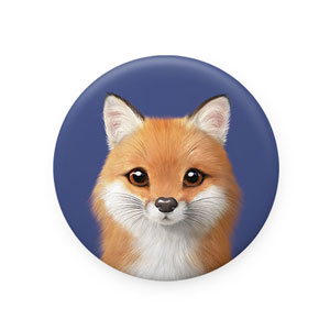 Maple the Red Fox Mirror Button