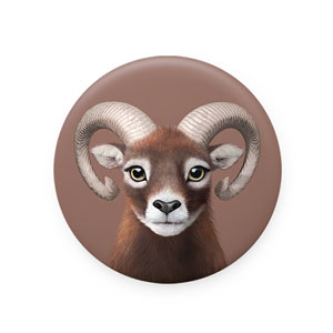 Minos the Mouflon Mirror Button