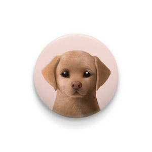 Cocoa the Labrador Retriever Pin/Magnet Button
