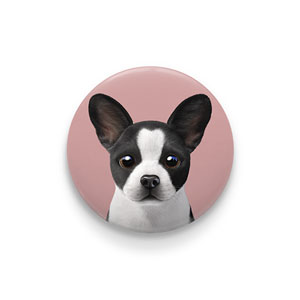 Franky the French Bulldog Pin/Magnet Button