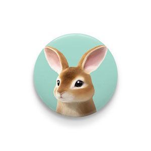 Haengbok the Rex Rabbit Pin/Magnet Button