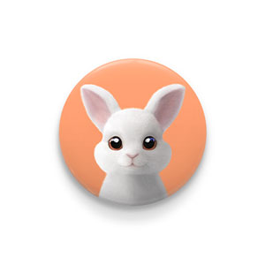 Carrot the Rabbit Pin/Magnet Button