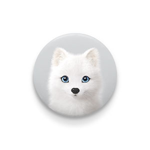 Polly the Arctic Fox Pin/Magnet Button