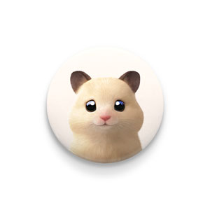 Pudding the Hamster Pin/Magnet Button