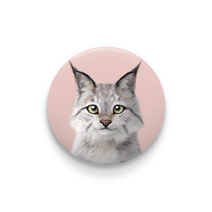 Wendy the Canada Lynx Pin/Magnet Button