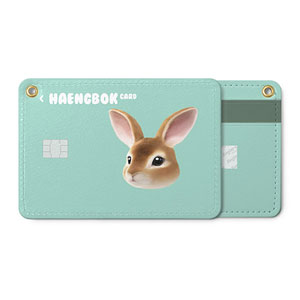 Haengbok the Rex Rabbit Face Card Holder
