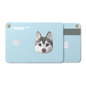 Howl the Siberian Husky Face Card Holder