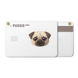 Puggie the Pug Dog Face Card Holder