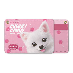 Dubu the Spitz’s Cherry Candy New Patterns Card Holder