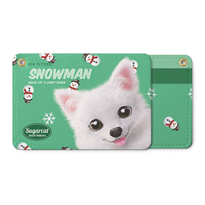 Dubu the Spitz’s Snowman New Patterns Card Holder