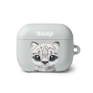 Yungki the Snow Leopard Simple AirPods 3 Hard Case