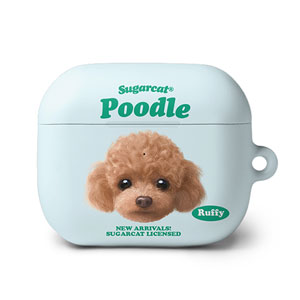Ruffy the Poodle TypeFace AirPods 3 Hard Case