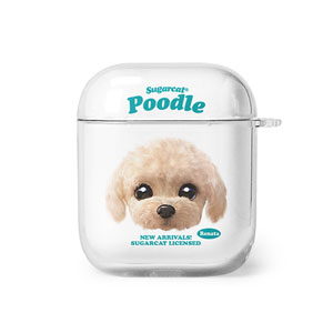 Renata the Poodle TypeFace AirPod Clear Hard Case