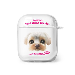 Sarang the Yorkshire Terrier TypeFace AirPod Clear Hard Case