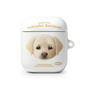 Butter the Labrador Retriever TypeFace AirPod Hard Case