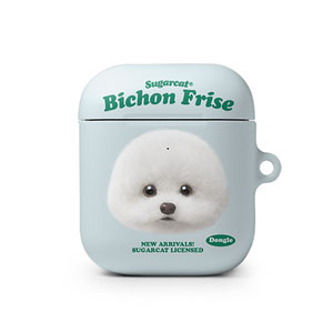 Dongle the Bichon TypeFace AirPod Hard Case