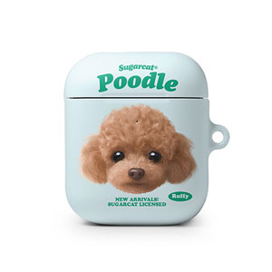 Ruffy the Poodle TypeFace AirPod Hard Case
