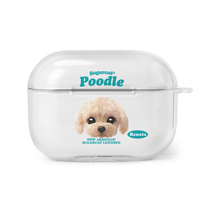 Renata the Poodle TypeFace AirPod PRO Clear Hard Case