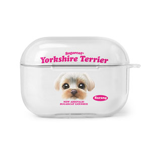 Sarang the Yorkshire Terrier TypeFace AirPod PRO Clear Hard Case