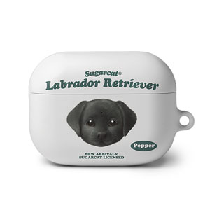Pepper the Labrador Retriever TypeFace AirPod PRO Hard Case