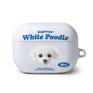 Siri the White Poodle TypeFace AirPod PRO Hard Case
