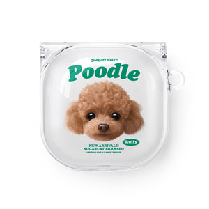 Ruffy the Poodle TypeFace Buds Pro/Live Clear Hard Case