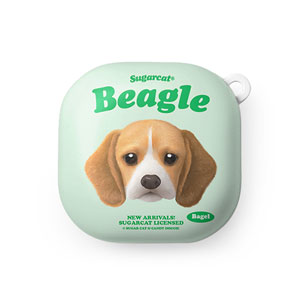 Bagel the Beagle TypeFace Buds Pro/Live Hard Case