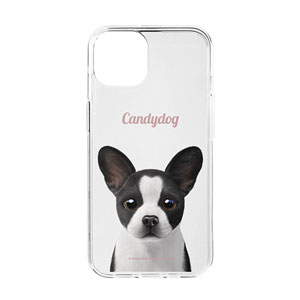 Franky the French Bulldog Simple Clear Jelly/Gelhard Case