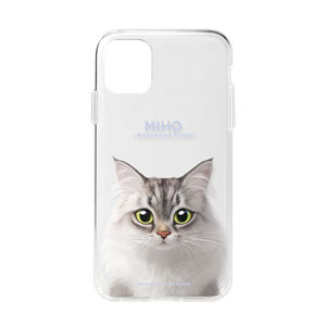 Miho the Norwegian Forest Clear Jelly/Gelhard Case